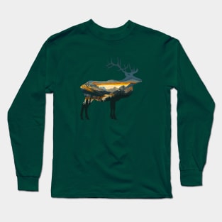 Elk Outdoor Adventure Long Sleeve T-Shirt